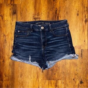American Eagle Outfitters Women's Deep Indigo Jean Shorts